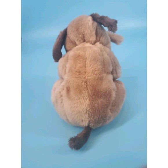 Plush Dog Raffoler 1986  Brown Puppy  Wrinkles Droopy 8"  Stuffed Animal Vintage - Picture 4 of 8